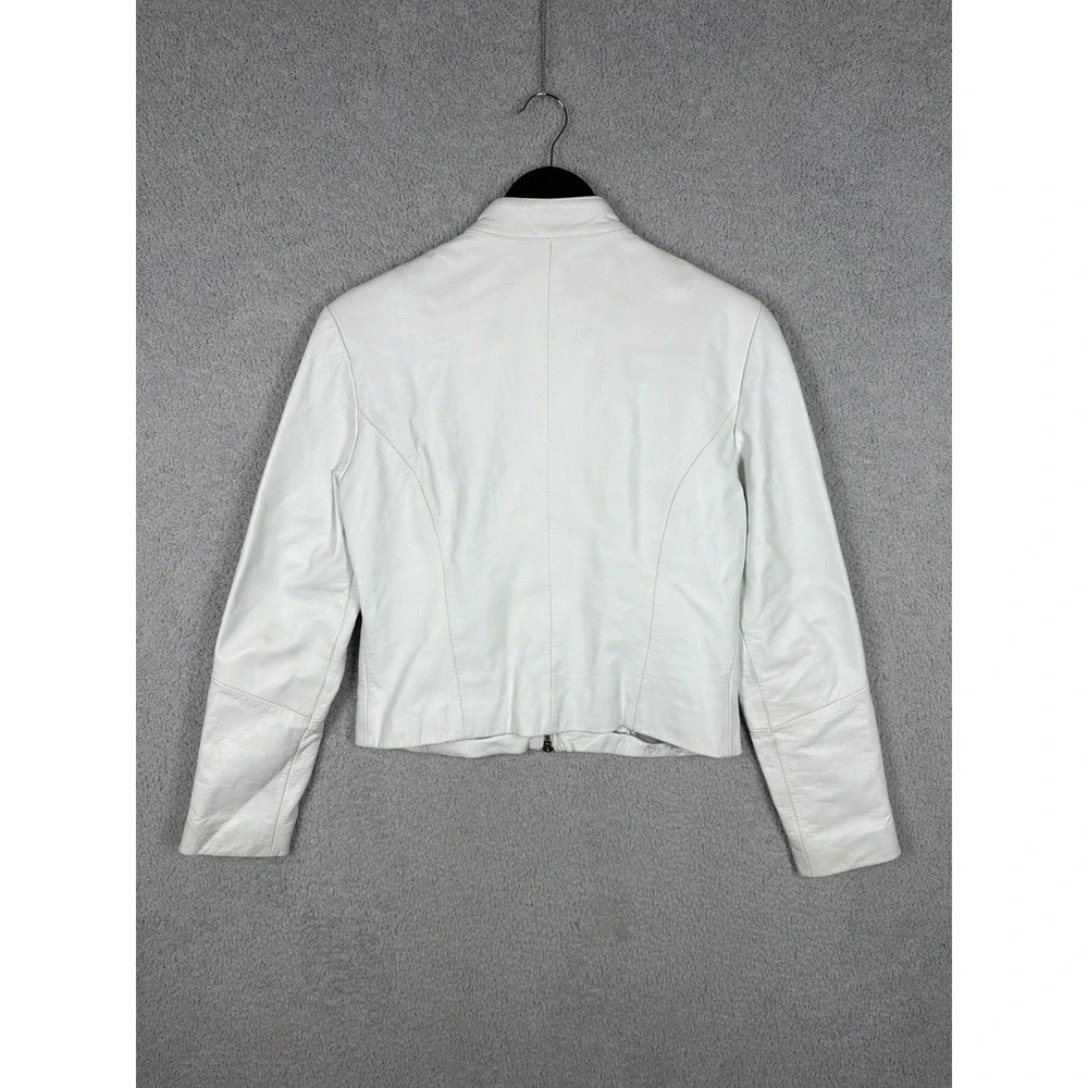 Vintage Y2K Wilsons Leather Maxima Cafe Racer Motorcycle Jacket Womens Size S - Picture 9 of 9